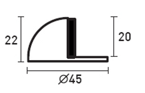 Batente limitador de porta - INOX 304